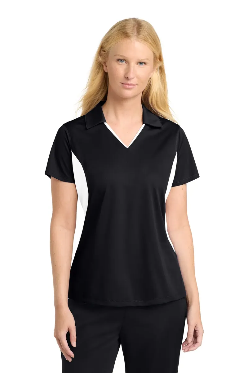 Sport-Tek® Women's Side Blocked Micropique Sport-Wick® Polo. LST655 - additional view 6