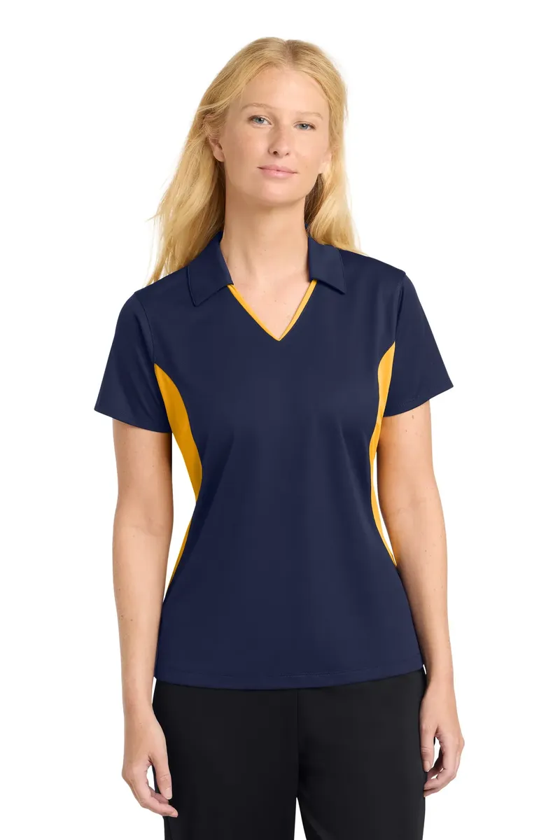Sport-Tek® Women's Side Blocked Micropique Sport-Wick® Polo. LST655 - additional view 10