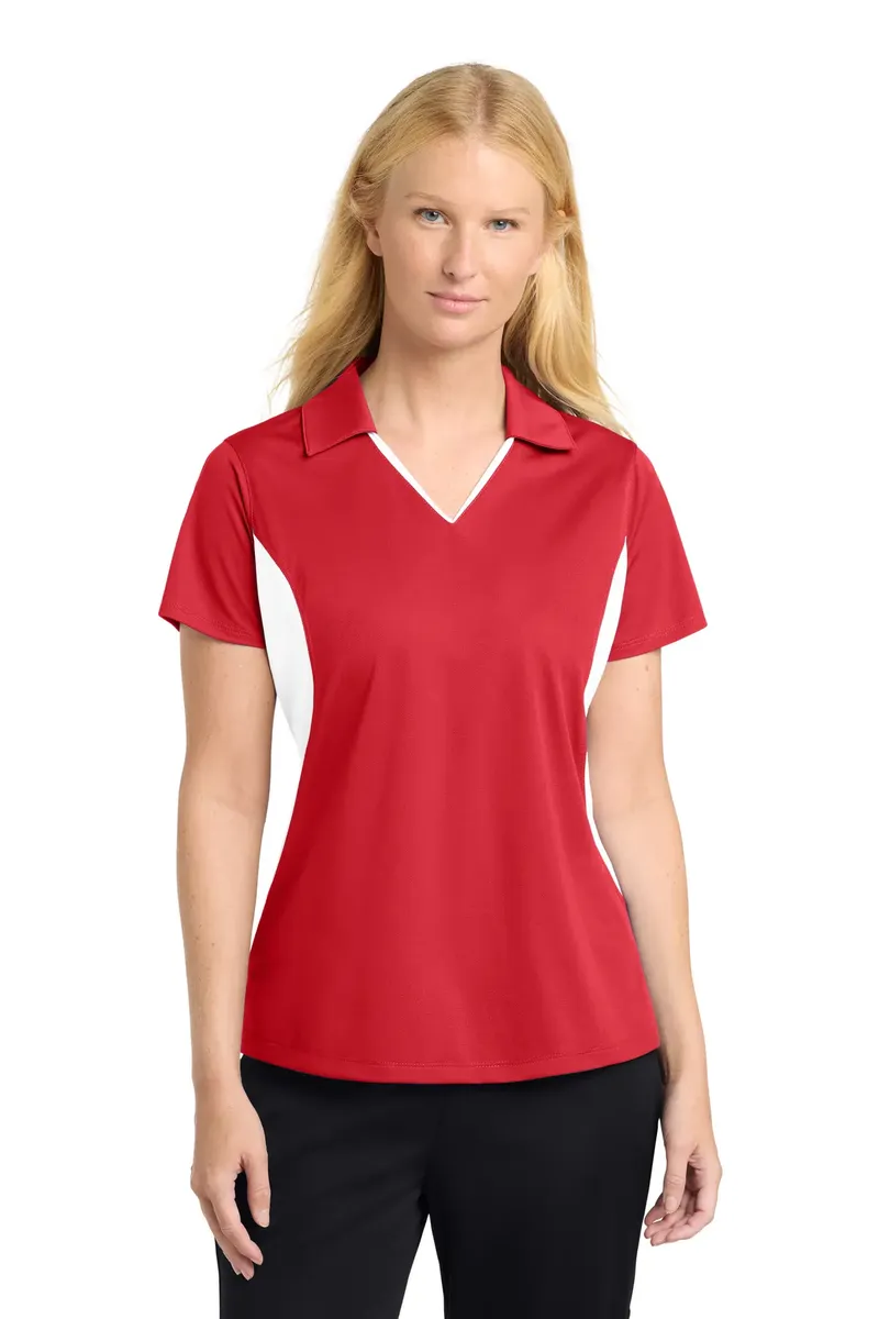 Sport-Tek® Women's Side Blocked Micropique Sport-Wick® Polo. LST655 - additional view 8