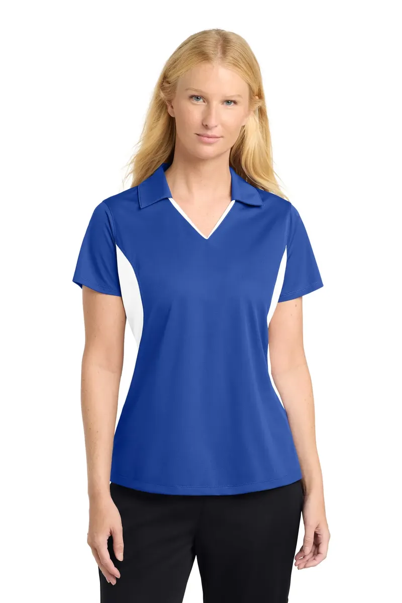 Sport-Tek® Women's Side Blocked Micropique Sport-Wick® Polo. LST655 - additional view 12