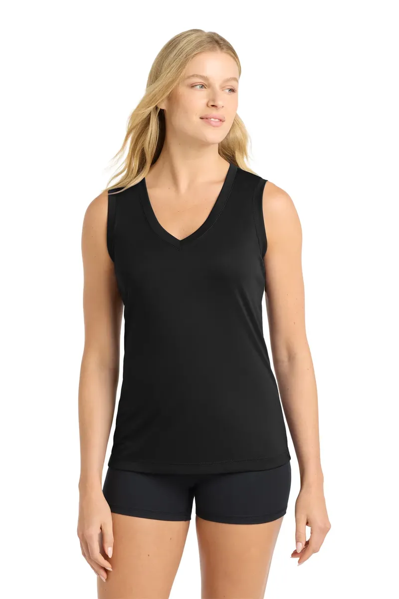 Sport-Tek® Women's Sleeveless PosiCharge® Competitor V-Neck Tee. LST352