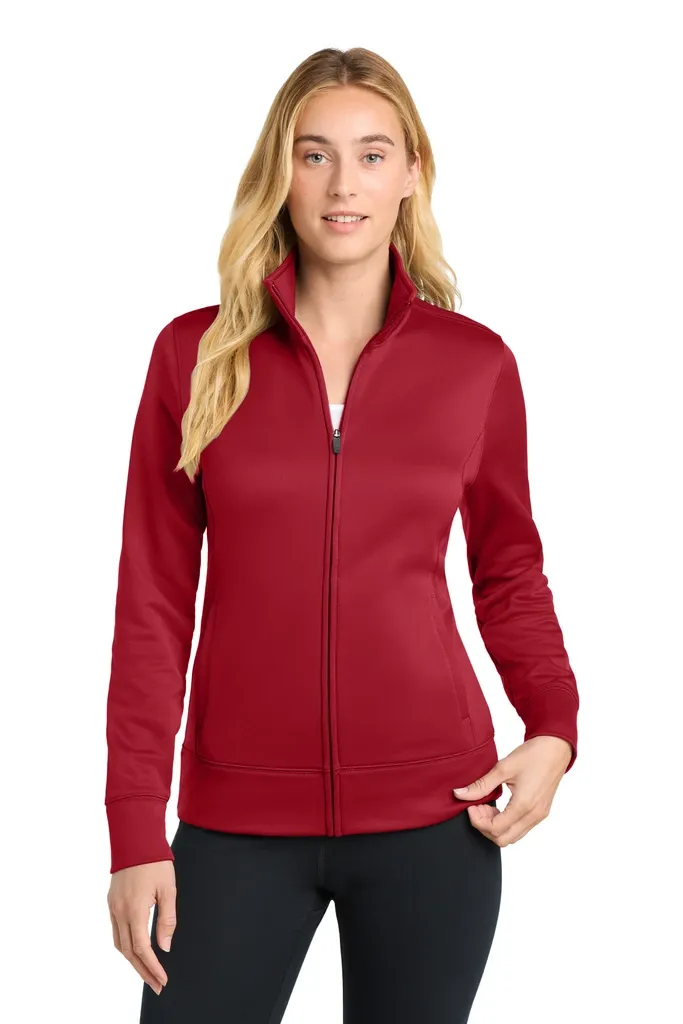 Sport-Tek® Women's Sport-Wick® Fleece Full-Zip Jacket.  LST241 - additional view 1