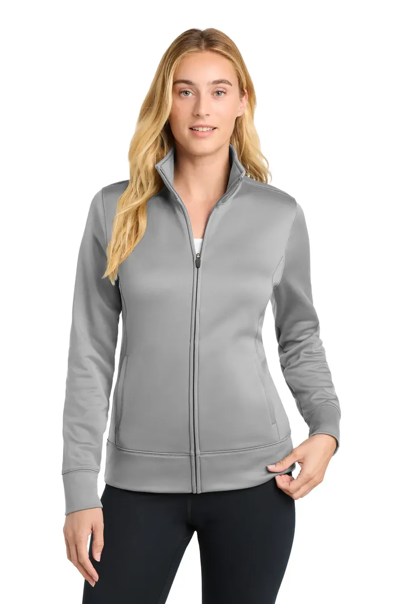 Sport-Tek® Women's Sport-Wick® Fleece Full-Zip Jacket.  LST241 - additional view 2