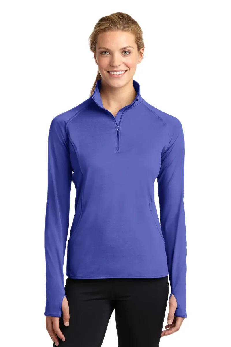 Sport-Tek® Women's Sport-Wick® Stretch 1/4-Zip Pullover. LST850 - additional view 8