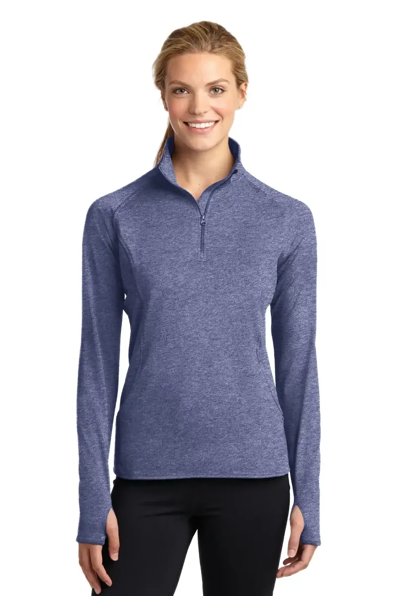 Sport-Tek® Women's Sport-Wick® Stretch 1/4-Zip Pullover. LST850 - additional view 4
