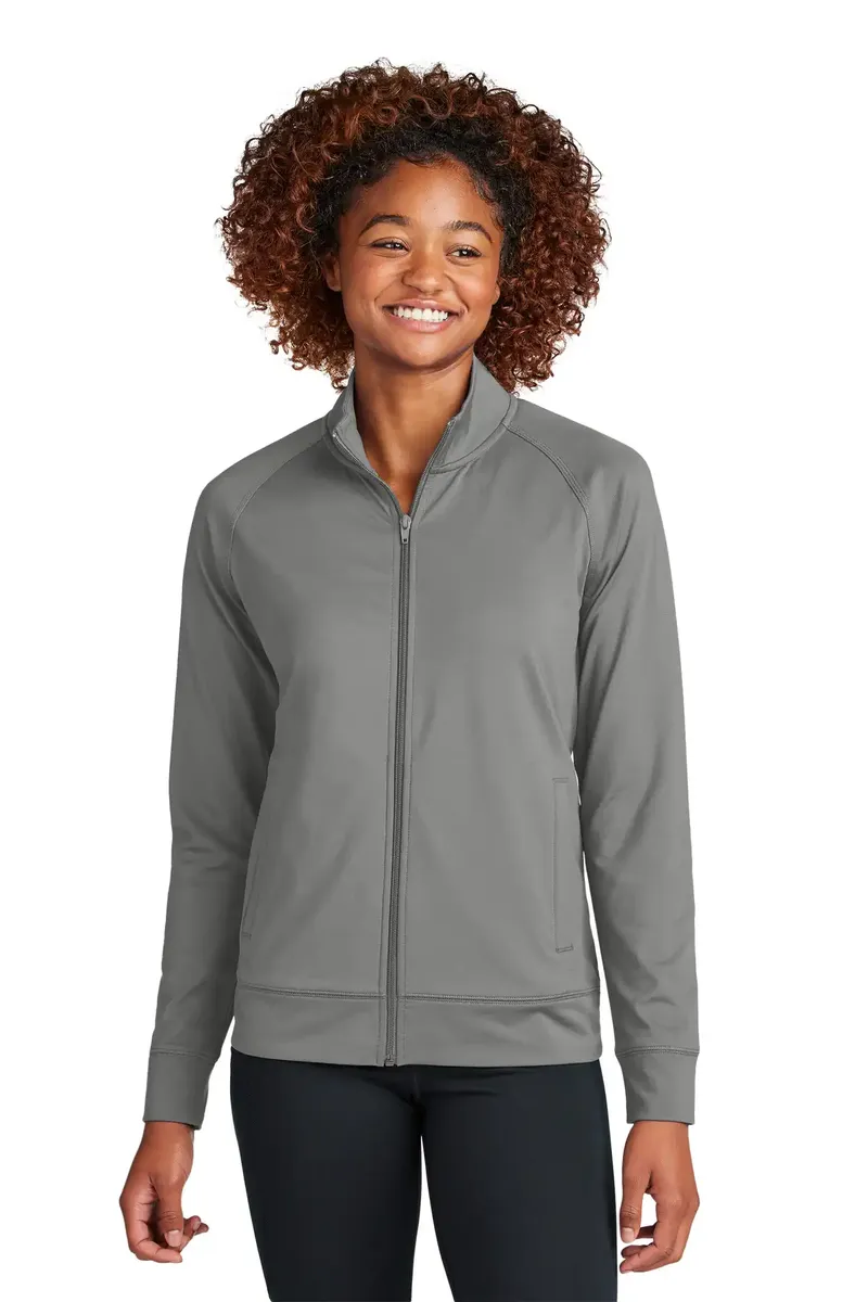 Sport-Tek® Women's Sport-Wick® Stretch Full-Zip Cadet Jacket LST857 - additional view 4