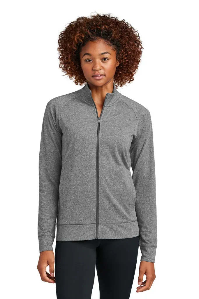 Sport-Tek® Women's Sport-Wick® Stretch Full-Zip Cadet Jacket LST857 - additional view 2
