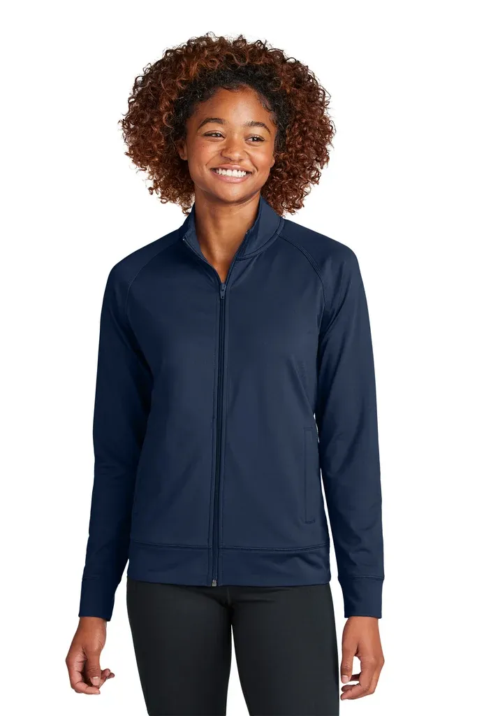 Sport-Tek® Women's Sport-Wick® Stretch Full-Zip Cadet Jacket LST857 - additional view 3