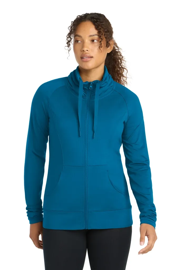 Sport-Tek® Women's Sport-Wick® Stretch Full-Zip Jacket. LST852 - additional view 1