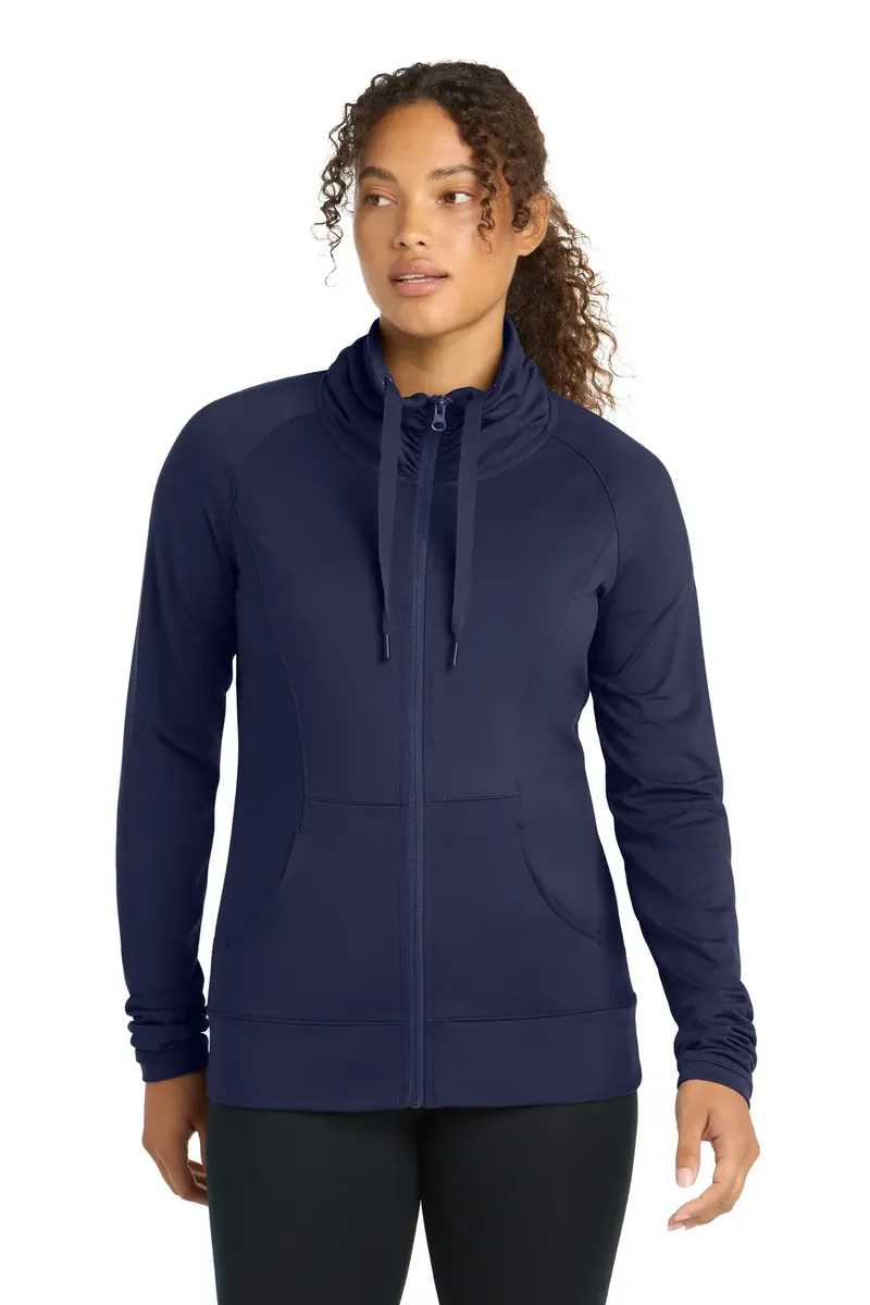 Sport-Tek® Women's Sport-Wick® Stretch Full-Zip Jacket. LST852 - additional view 3