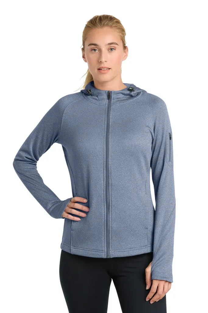 Sport-Tek® Women's Tech Fleece Full-Zip Hooded Jacket. L248 - additional view 4
