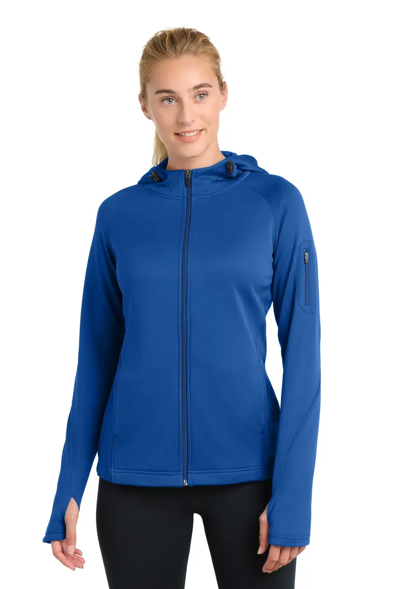 Sport-Tek® Women's Tech Fleece Full-Zip Hooded Jacket. L248 - additional view 2