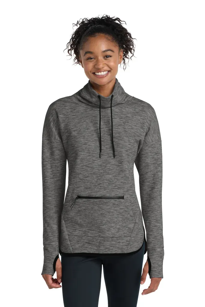 Sport-Tek® Women's Triumph Cowl Neck Pullover LST280 - additional view 4