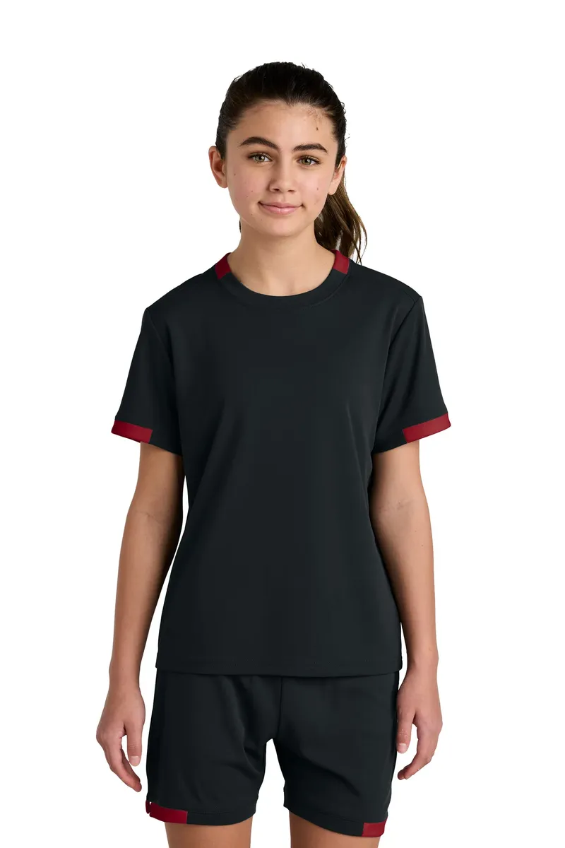 Sport-Tek® Youth Club Short Sleeve Crew YST440 - additional view 2
