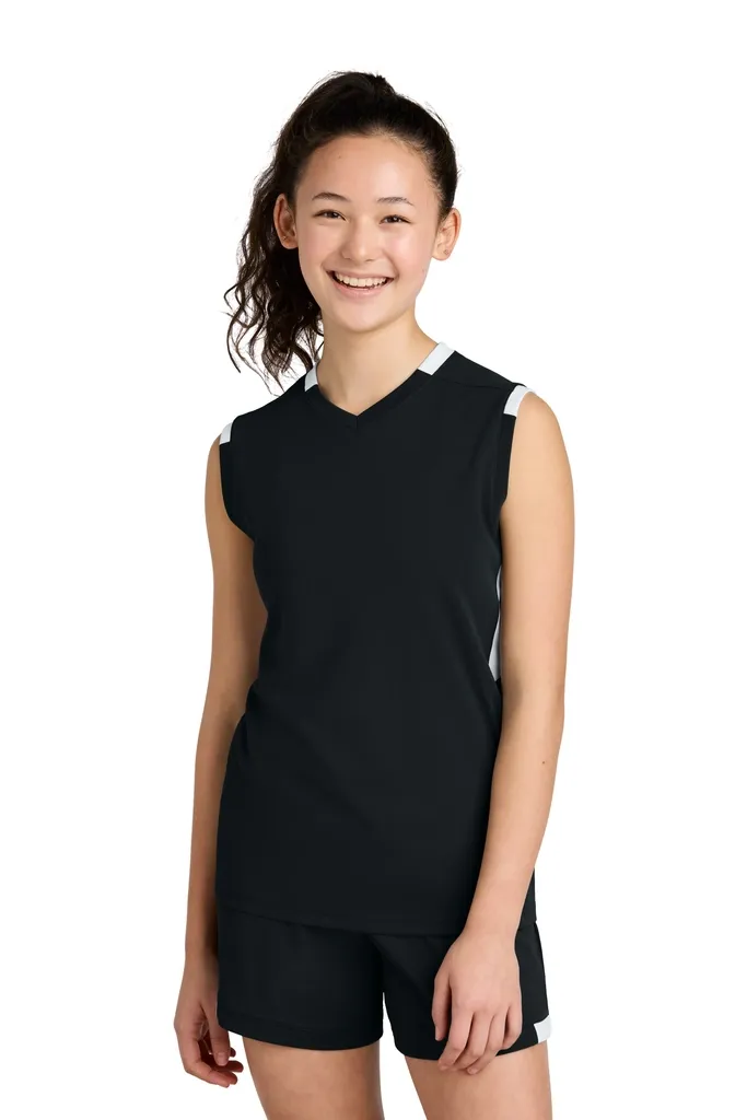 Sport-Tek® Youth Club Sleeveless V-Neck YST441 - additional view 2