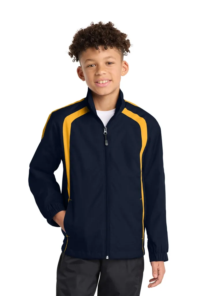 Sport-Tek® Youth Colorblock Raglan Jacket. YST60 - additional view 2