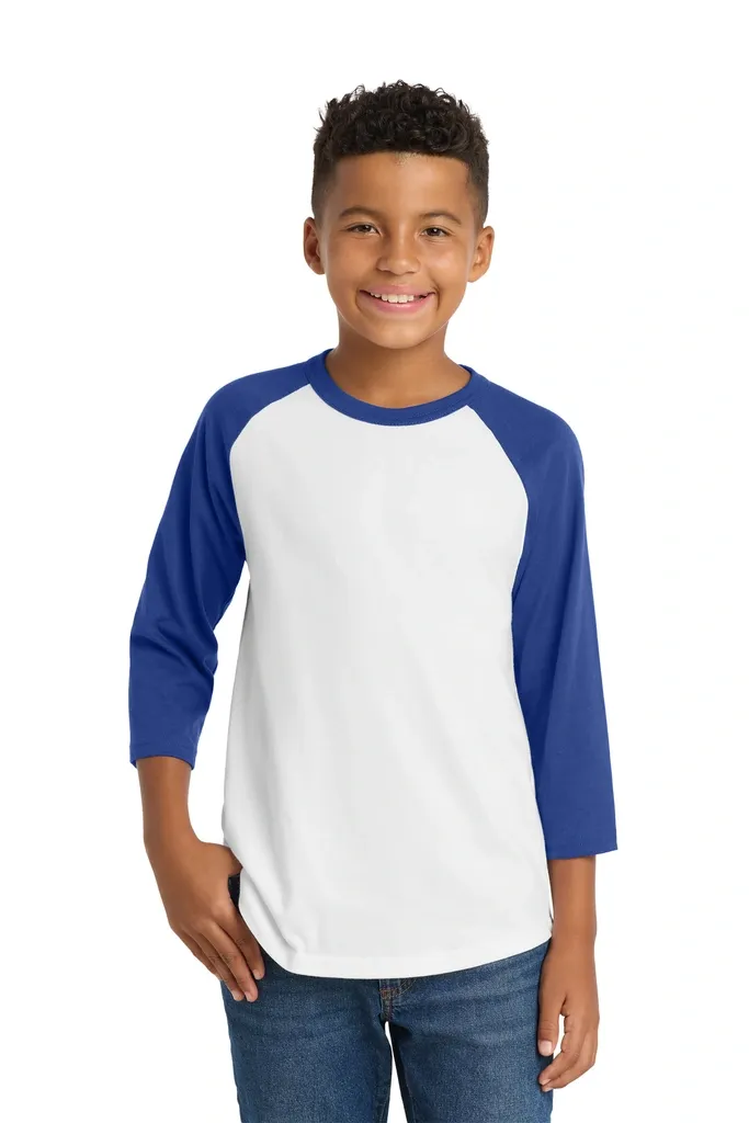 Sport-Tek® Youth Colorblock Raglan Jersey.  YT200 - additional view 3