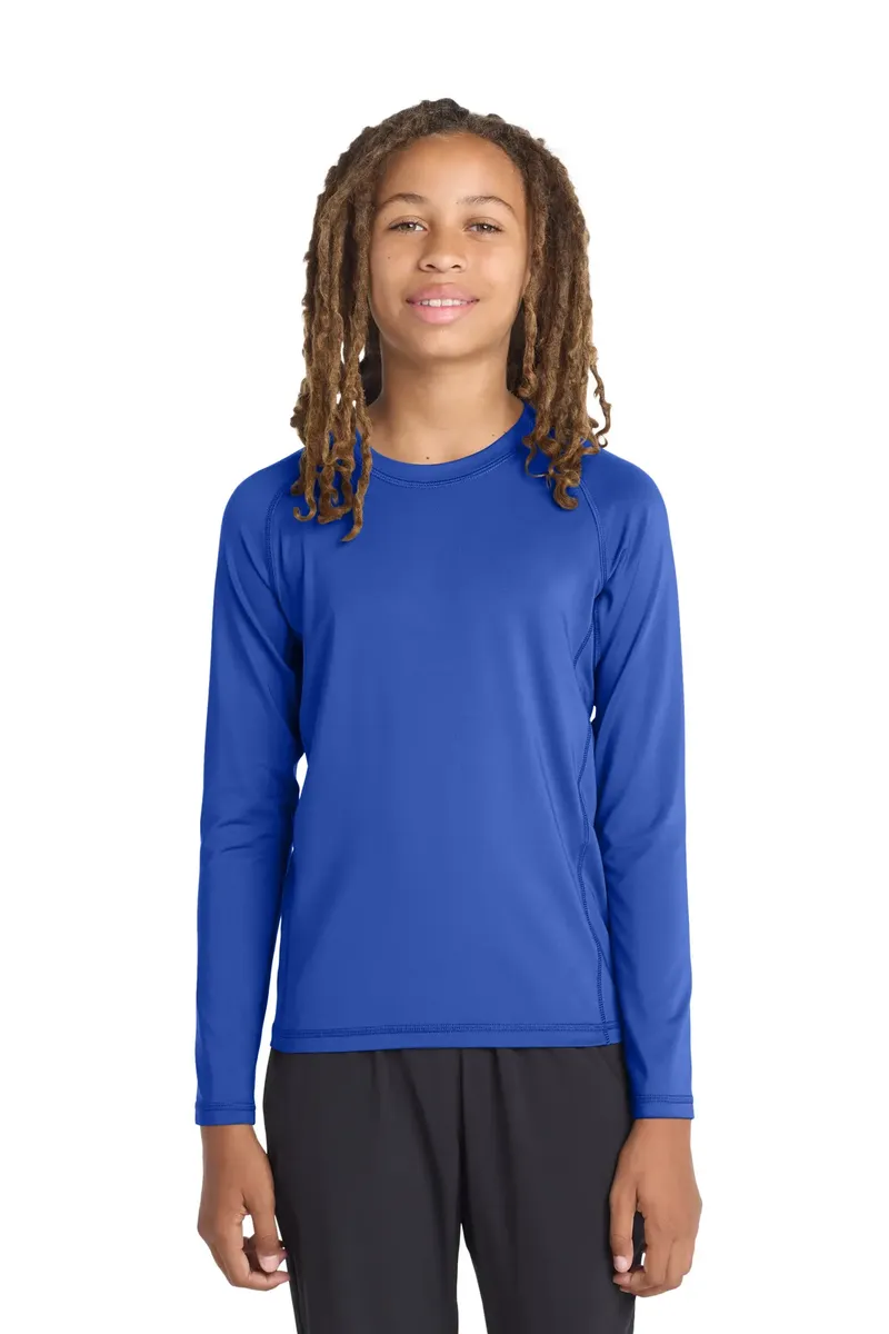 Sport-Tek ® Youth Long Sleeve Rashguard Tee. YST470LS - additional view 1