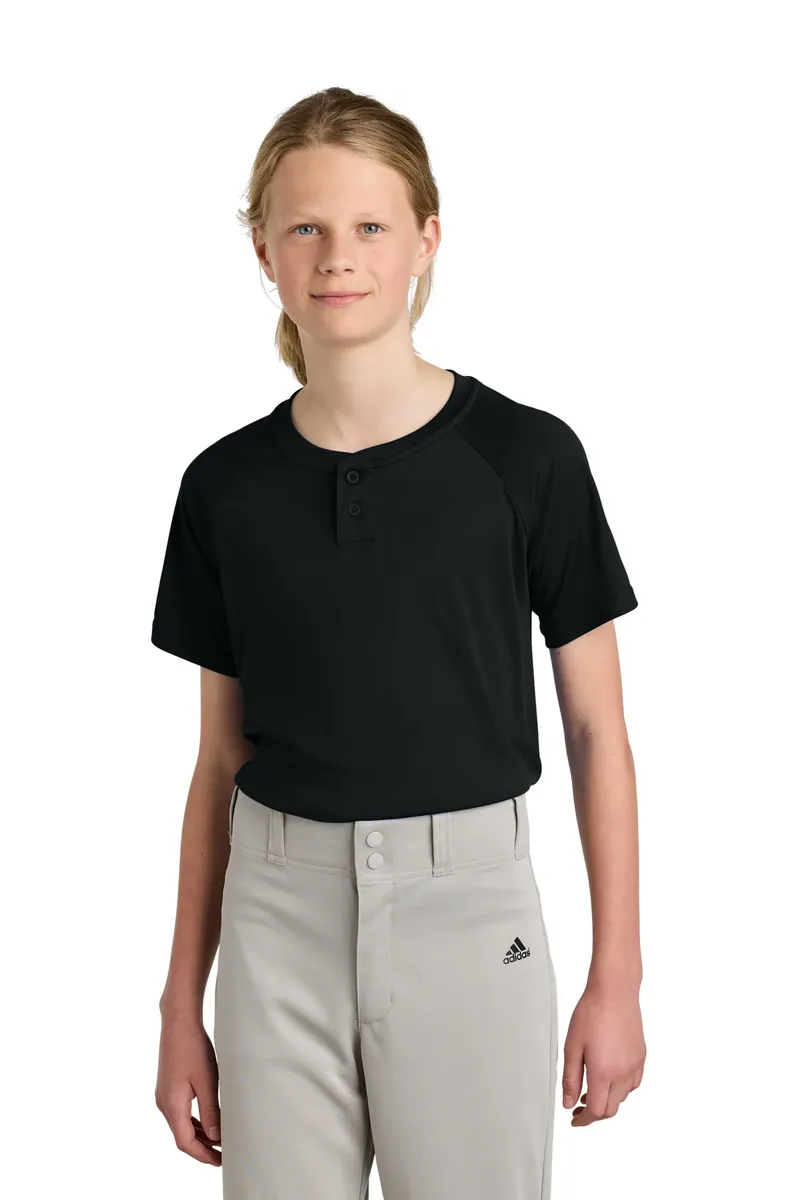 Sport-Tek® Youth PosiCharge® Competitor 2-Button Henley YST359 - additional view 2