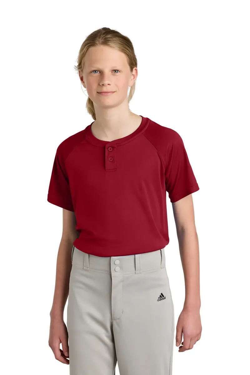 Sport-Tek® Youth PosiCharge® Competitor 2-Button Henley YST359 - additional view 8