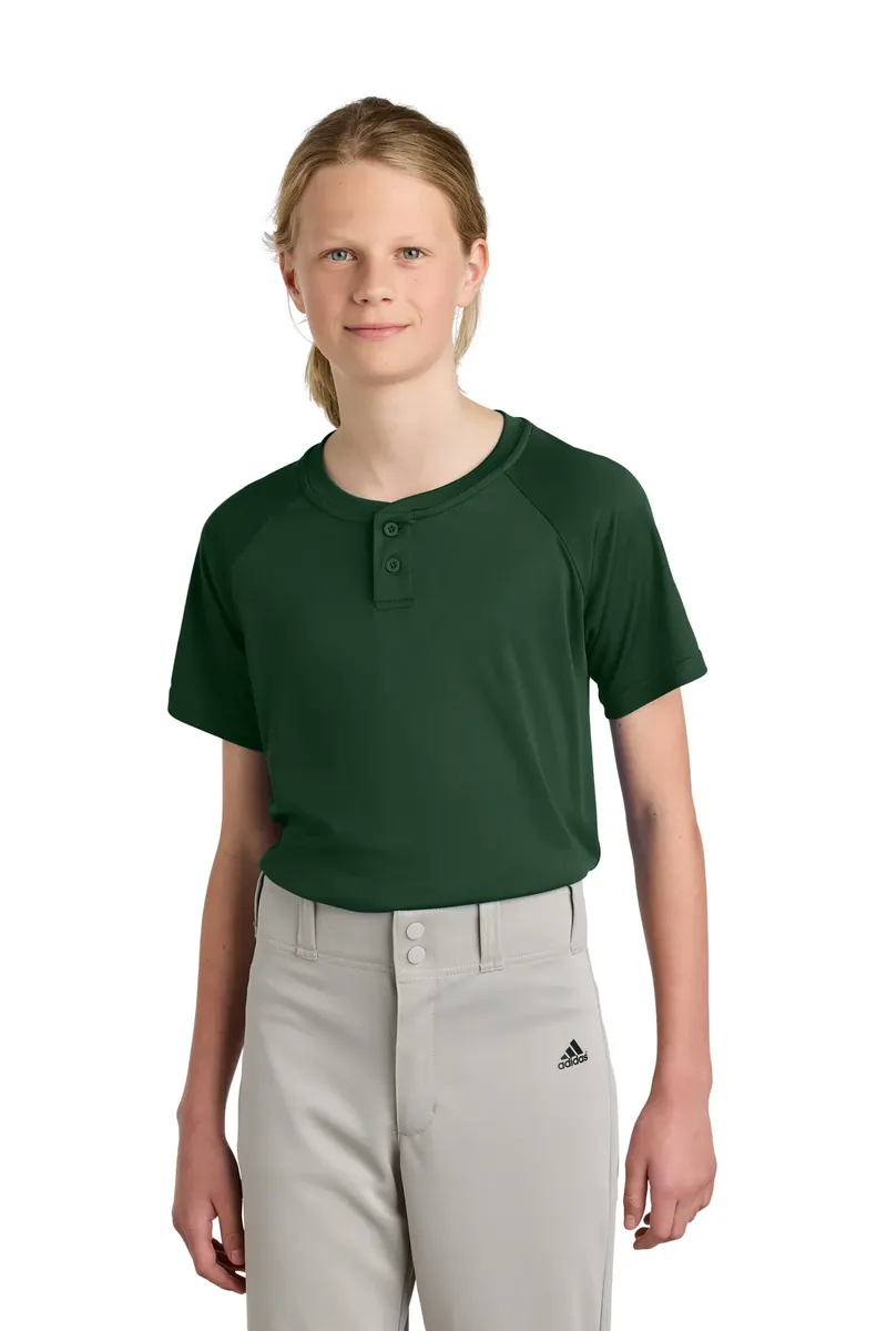 Sport-Tek® Youth PosiCharge® Competitor 2-Button Henley YST359 - additional view 9