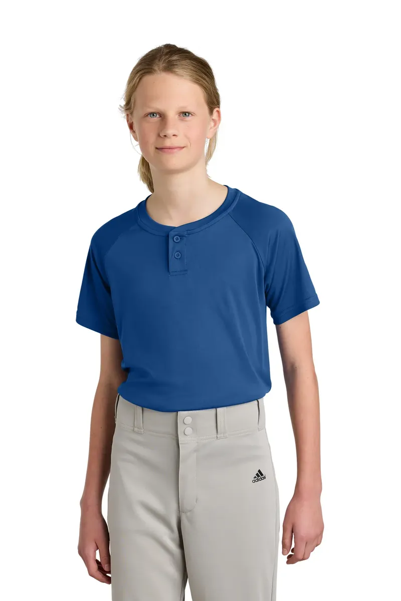 Sport-Tek® Youth PosiCharge® Competitor 2-Button Henley YST359