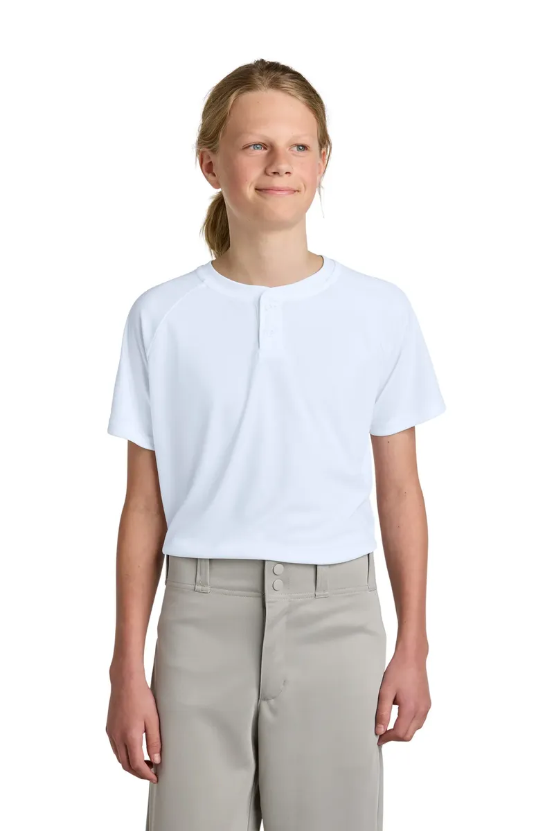 Sport-Tek® Youth PosiCharge® Competitor 2-Button Henley YST359 - additional view 3