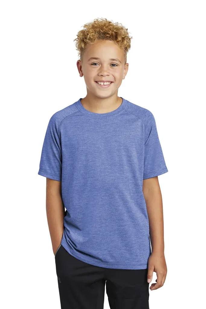 Sport-Tek ® Youth PosiCharge ® Tri-Blend Wicking Raglan Tee. YST400 - additional view 1