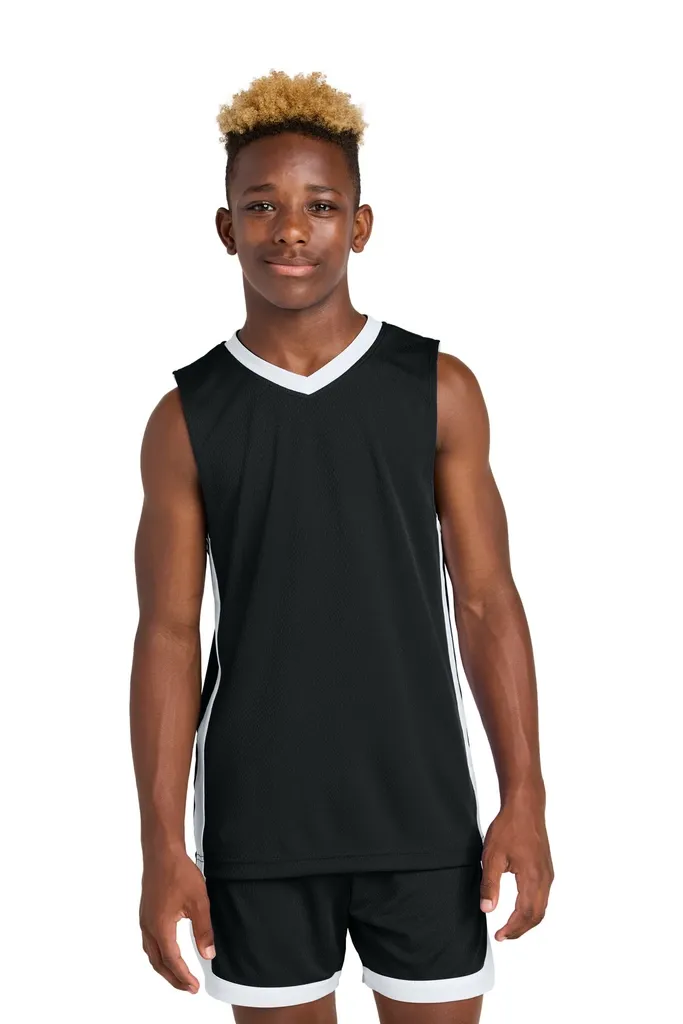 Sport-Tek® Youth Rival Basketball Rev Jersey YST900 - additional view 7