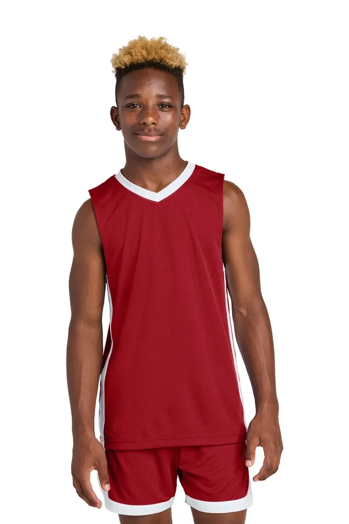 Sport-Tek® Youth Rival Basketball Rev Jersey YST900 - additional view 4