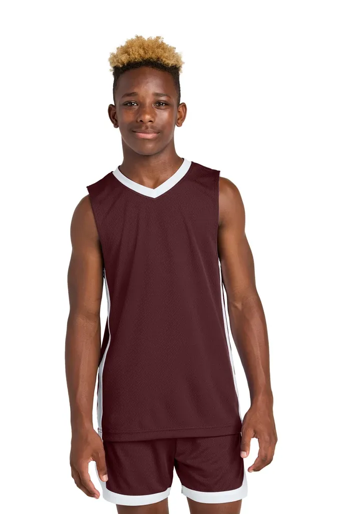 Sport-Tek® Youth Rival Basketball Rev Jersey YST900 - additional view 6