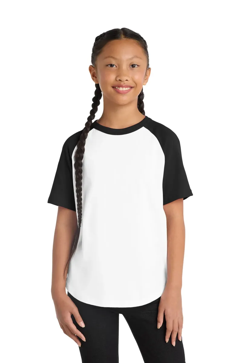 Sport-Tek® Youth Short Sleeve Colorblock Raglan Jersey. YT201 - additional view 4