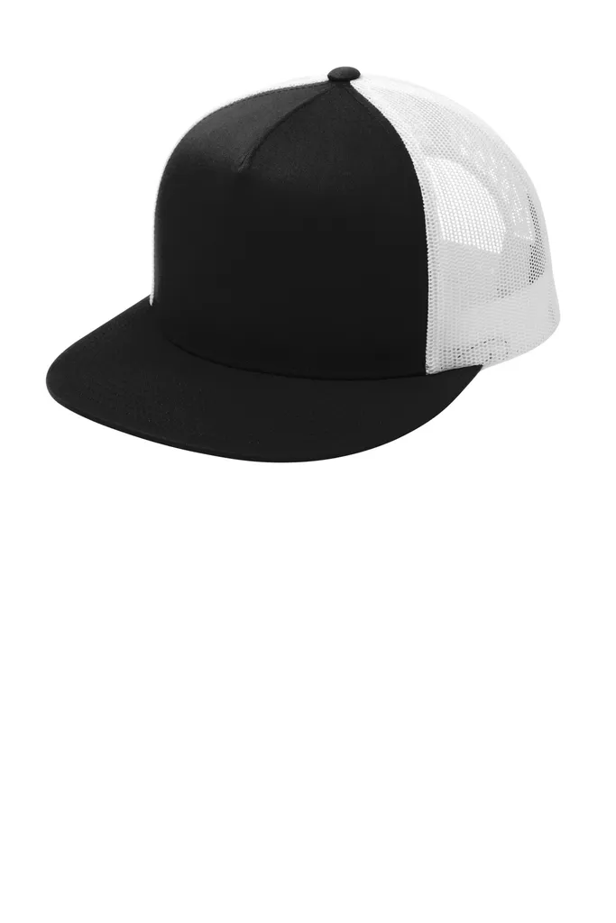 Sport-Tek® YP Classics ® 5-Panel Classic Trucker Mesh Back Cap. STC38 - additional view 7