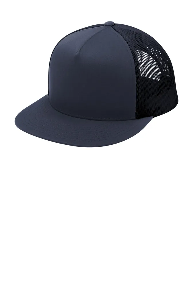 Sport-Tek® YP Classics ® 5-Panel Classic Trucker Mesh Back Cap. STC38 - additional view 1