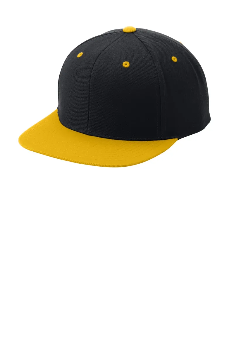 Sport-Tek® YP Classics® Flat Bill Snapback Cap. STC19 - additional view 2