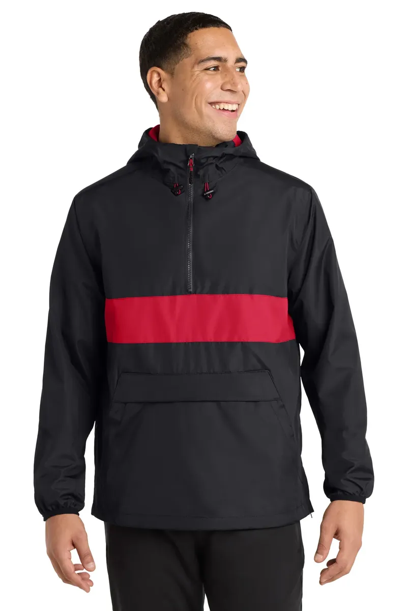 Sport-Tek® Zipped Pocket Anorak. JST65 - additional view 2