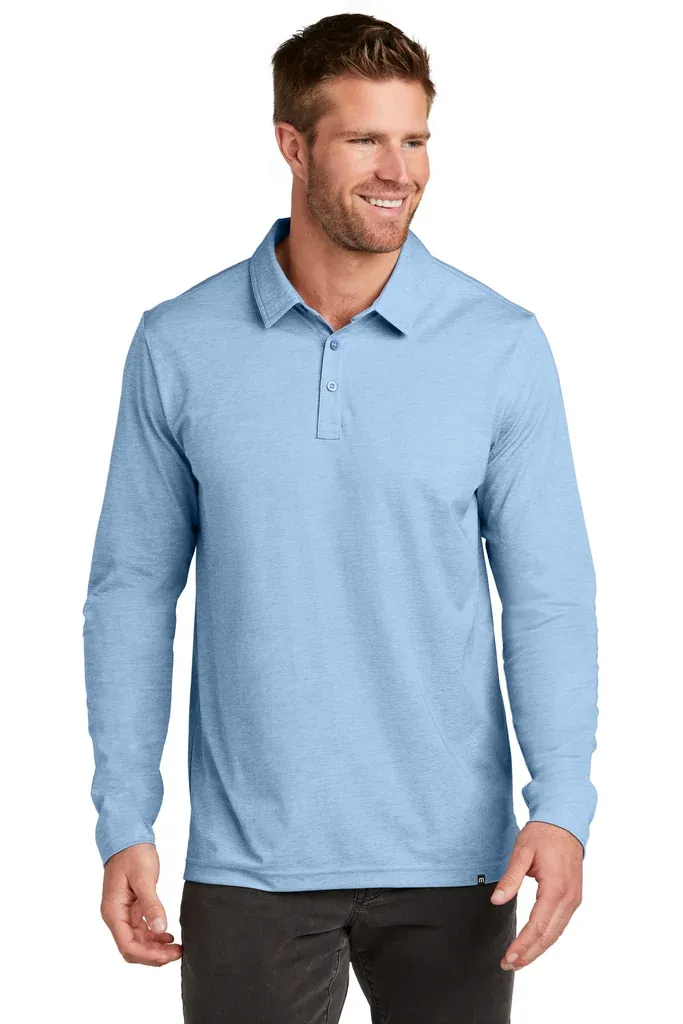 TravisMathew Oceanside Heather Long Sleeve Polo TM1MZ343 - additional view 3