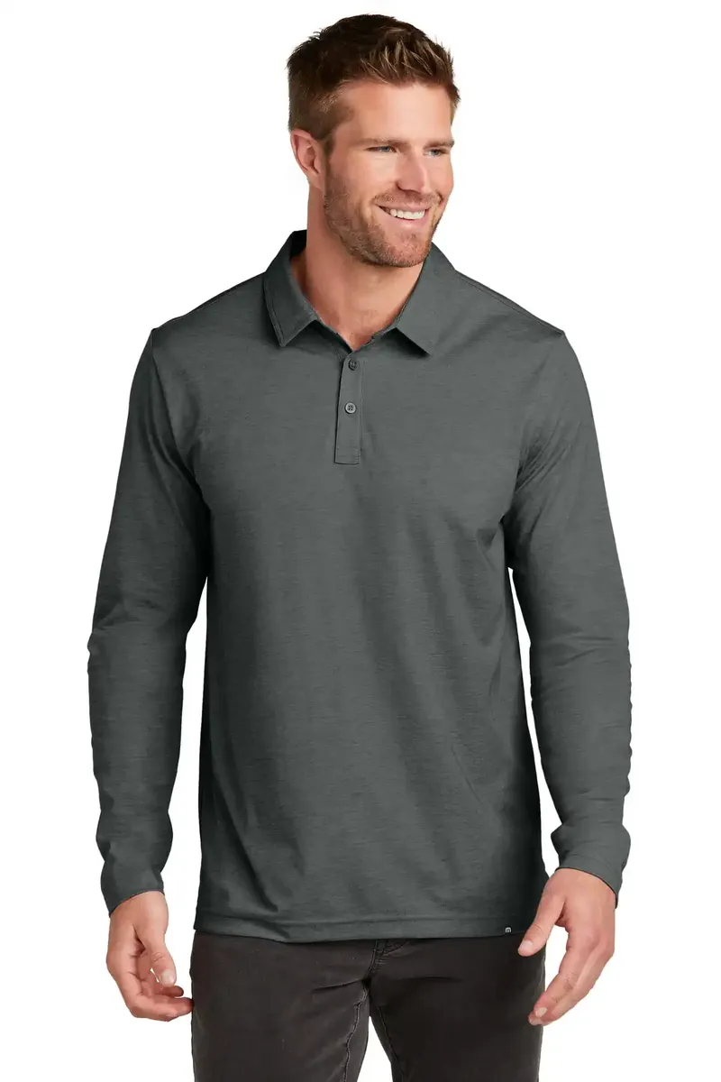 TravisMathew Oceanside Heather Long Sleeve Polo TM1MZ343 - additional view 2