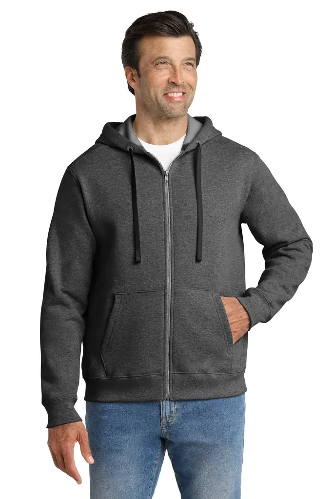 Volunteer Knitwear Chore Fleece Full-Zip Hoodie VL130ZH - additional view 2