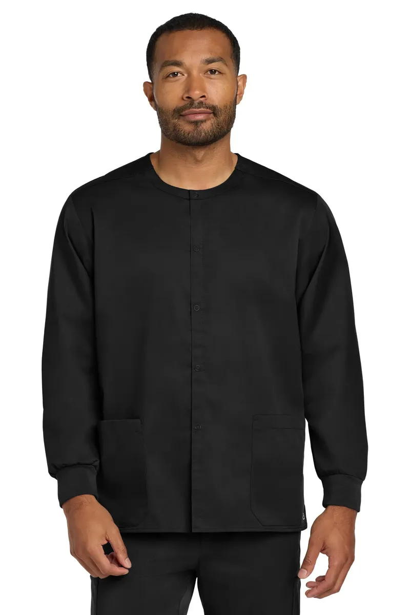 Wink® Unisex WorkFlex Snap-Front Scrub Jacket WW3080 - additional view 6