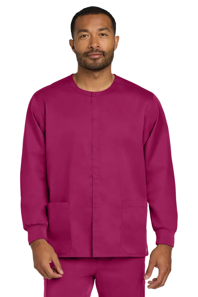 Wink® Unisex WorkFlex Snap-Front Scrub Jacket WW3080 - additional view 1