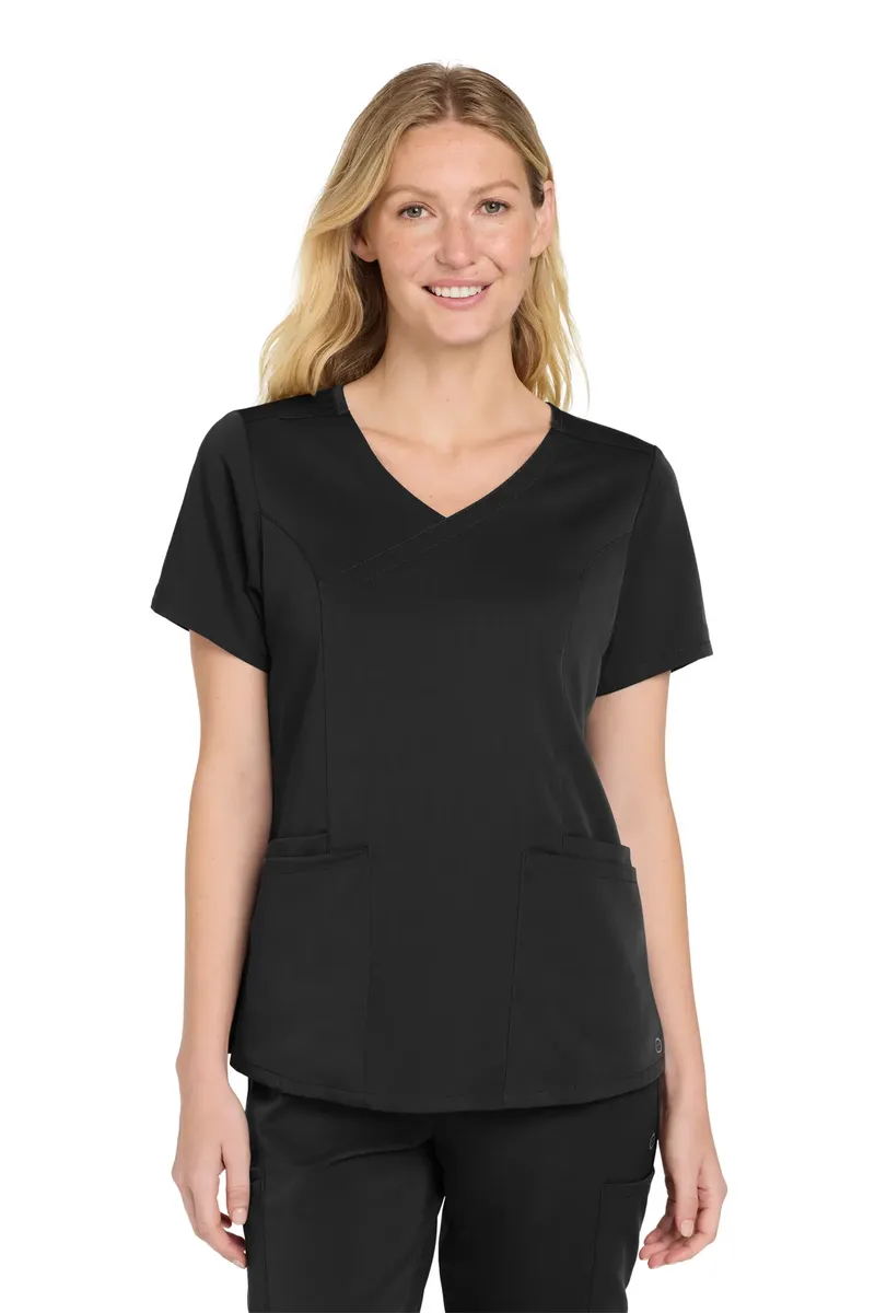 Wink® Women's Premiere Flex Mock Wrap Top WW4268 - additional view 4