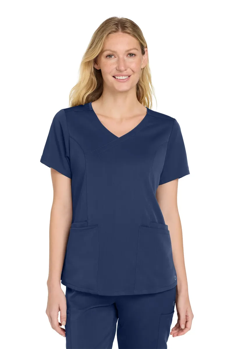 Wink® Women's Premiere Flex Mock Wrap Top WW4268 - additional view 2