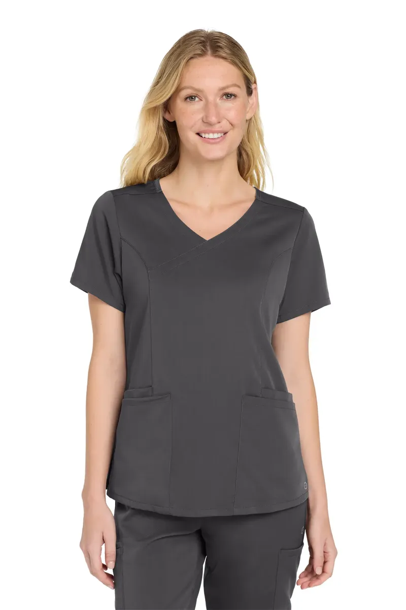 Wink® Women's Premiere Flex Mock Wrap Top WW4268 - additional view 7