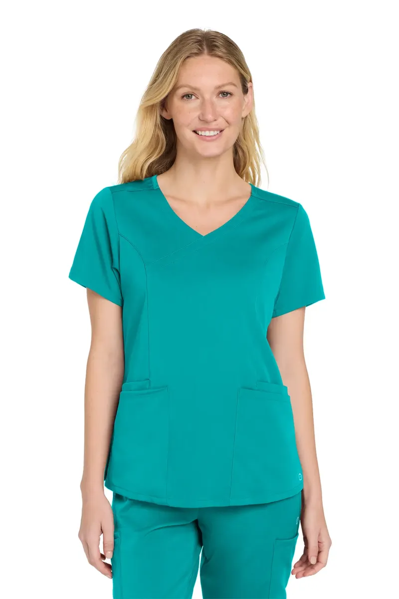 Wink® Women's Premiere Flex Mock Wrap Top WW4268 - additional view 3