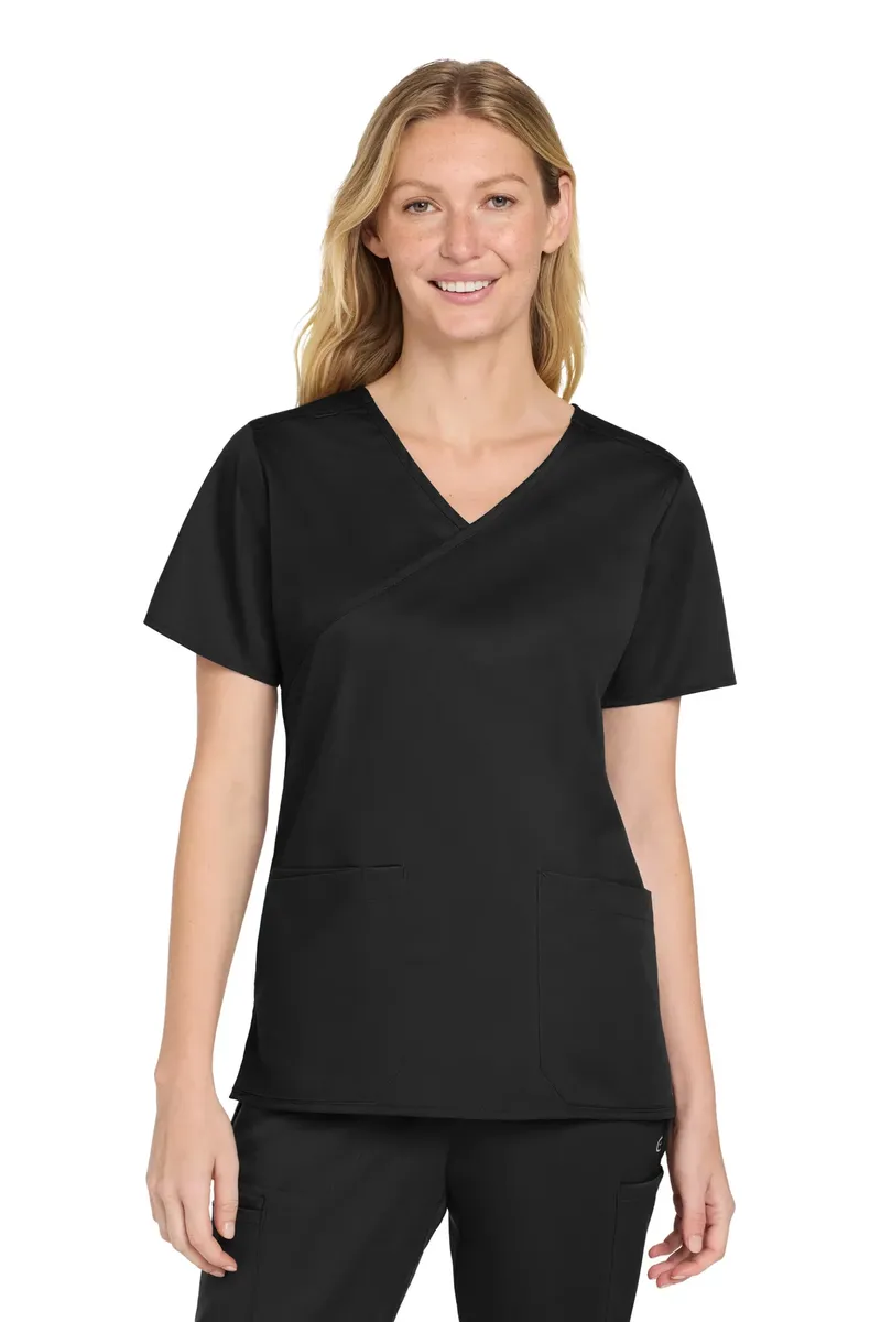 Wink® Women's WorkFlex Mock Wrap Top WW4760 - additional view 4