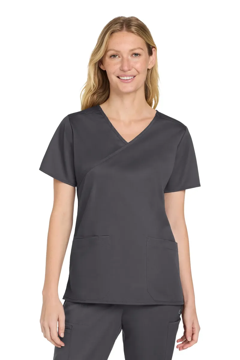 Wink® Women's WorkFlex Mock Wrap Top WW4760 - additional view 6