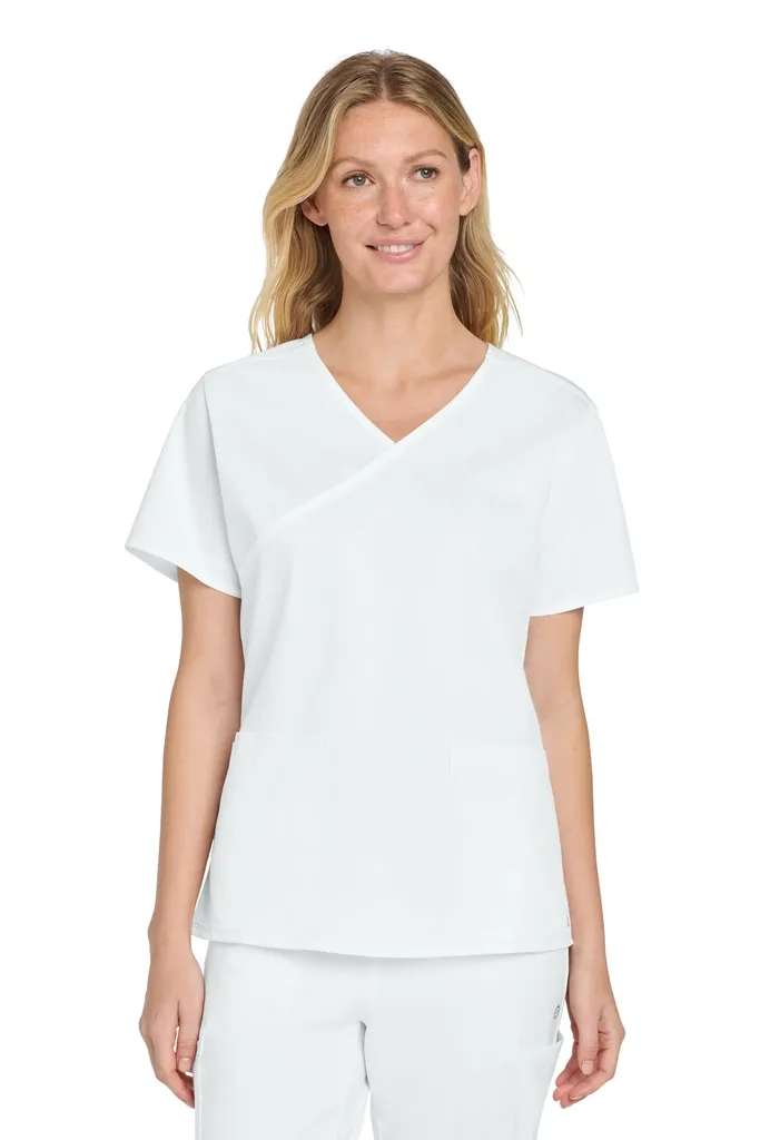 Wink® Women's WorkFlex Mock Wrap Top WW4760 - additional view 3